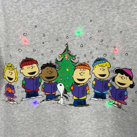 Peanuts Snoopy Christmas Light Up Sweatshirt - Picture 5 of 11